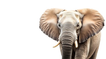Elephant isolated over white background