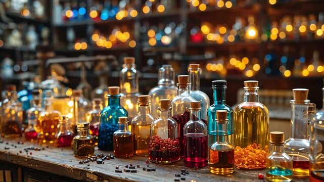 Mystical Alchemy: A Collection of Colorful Potions and Elixirs