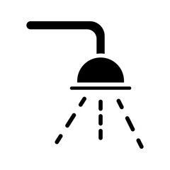 Shower head water pattern vector icon . vector illustration, pictogram isolated on white background. color editable