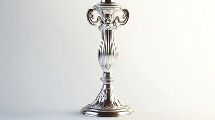 Obraz premium Elegant Silver Candle Holder Ornate Design Home Decor