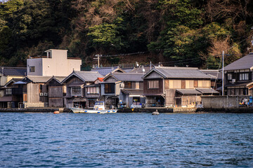 Traditional Japanese Fishing Village by the Sea, Ine Bay, Kyoto, Japan