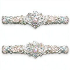 Intricate Decorative Hair Accessories with Pearls and Rhinestones in Elegant Design