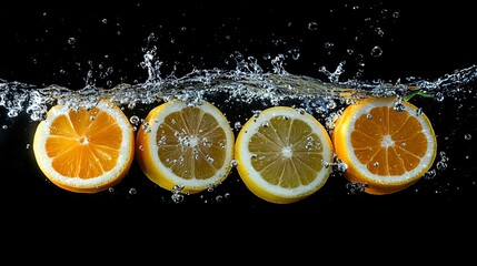 Vibrant Oranges Floating Gracefully in Crystal Clear Water Creating a Refreshing and Inviting Scene Capturing the Essence of Summer and Nature's Juicy Delights in a Serene Environment