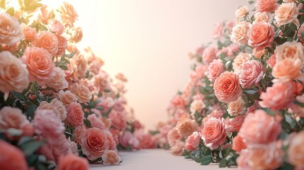 A Beautiful Arrangement of Fresh Pink and White Roses Displaying Their Delicate Petals and Lush Green Foliage Creating a Romantic and Joyful Atmosphere Perfect for Celebrations and Gifts
