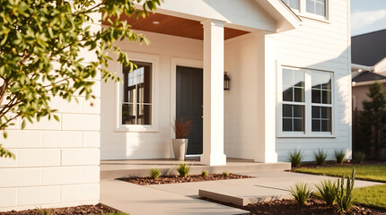 Dream Suburban Home: Modern Exterior Design, Landscaping, and Architecture