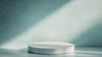 53ショールームスタンド円筒形の台座のモックアップ　Gererated AI