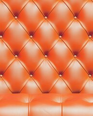 Elegant orange leather upholstery textured surface in luxurious setting soft sheen mood abstract design