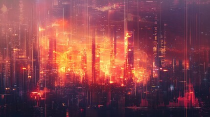 A dramatic financial market crash, flaming cryptocurrency icons, and plummeting graph lines.