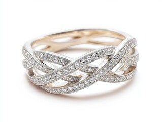 Radiant diamond rings display elegant jewelry background sparkling textures luxurious environment close-up view opulent concept
