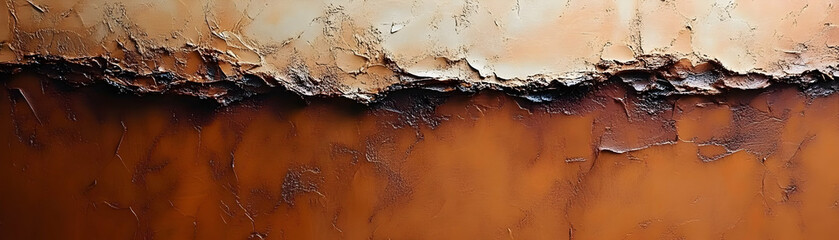 Brown and Beige Abstract Texture Painting