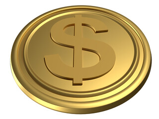 gold dollar sign