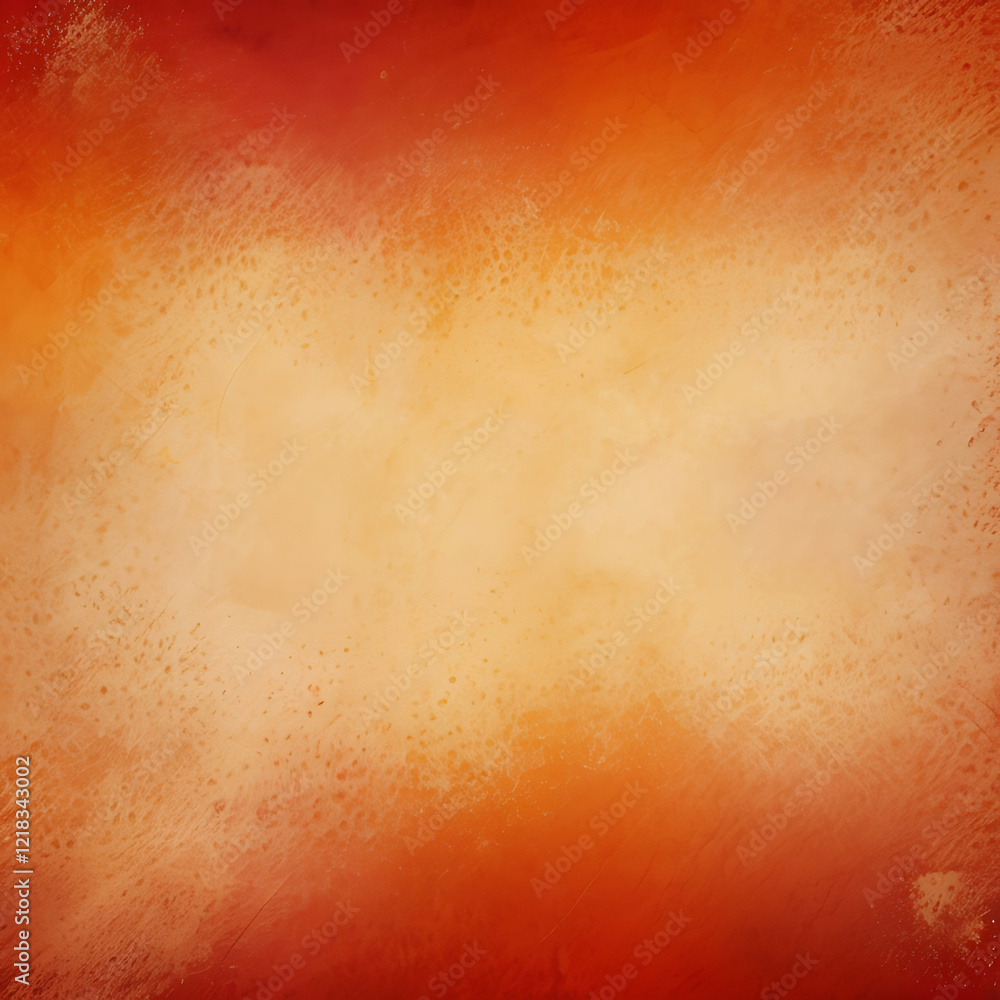 Fototapete warm gradient background with a grunge texture in orange and yellow, perfect for text overlay.