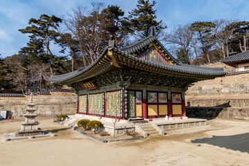 Scenery of Haeinsa Temple, a traditional temple in Hapcheon, Korea
