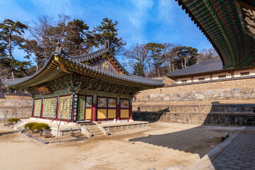 Fototapeta premium Scenery of Haeinsa Temple, a traditional temple in Hapcheon, Korea