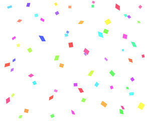 紙吹雪　カラフル　イラスト素材