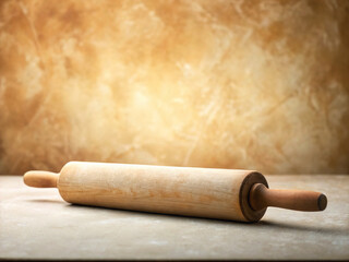 Rolling Pin with Faint Pi Markings on a Gradient Background