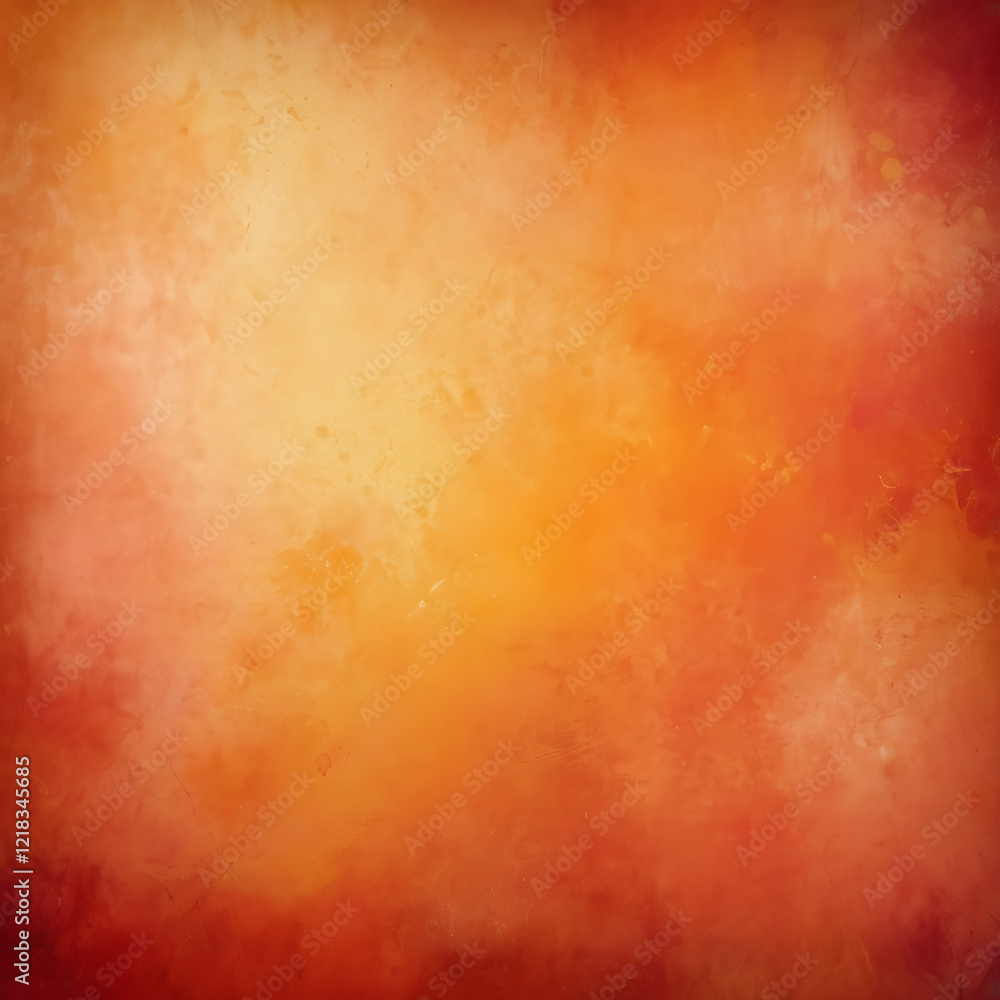 Fototapete warm gradient background with a grunge texture in orange and yellow, perfect for text overlay.