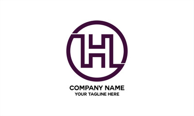 initial H simple purple color