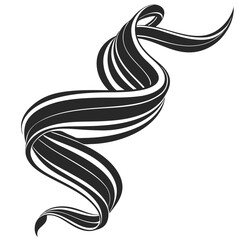 Elegant Ribbon Design Flowing Through The Air High Quality Editable Vector Design And Illustration