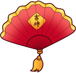 Flat chinese new year lucky money illustration