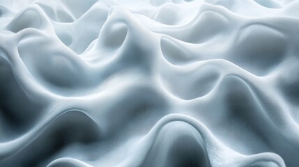 Obraz premium Abstract Draped Fabric Texture in Soft Gray Hues