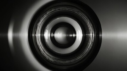 a distorted lens that only shows us what stands out the most, black and white background