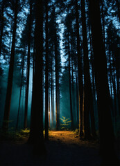 Obraz premium morning in the woods