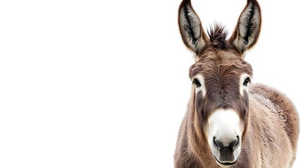 Donkey isolated over white background