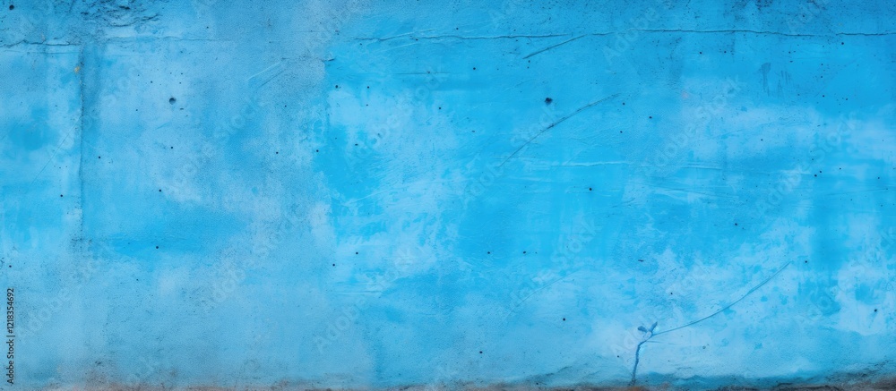 Aufkleber vibrant blue cement texture background with smooth blending towards colorful concrete wall featuring