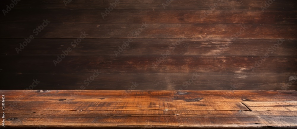 Leinwandbilder rustic brown wooden desk with a textured aged surface creates a warm and inviting background ideal f