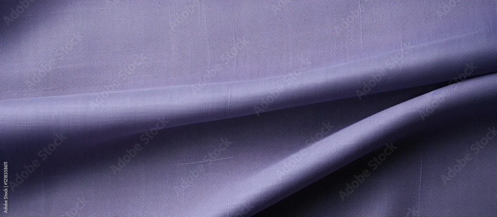 Fototapete Soft lavender linen fabric texture with smooth drapes creating elegant folds and ample copy space for design projects and aesthetic backgrounds.