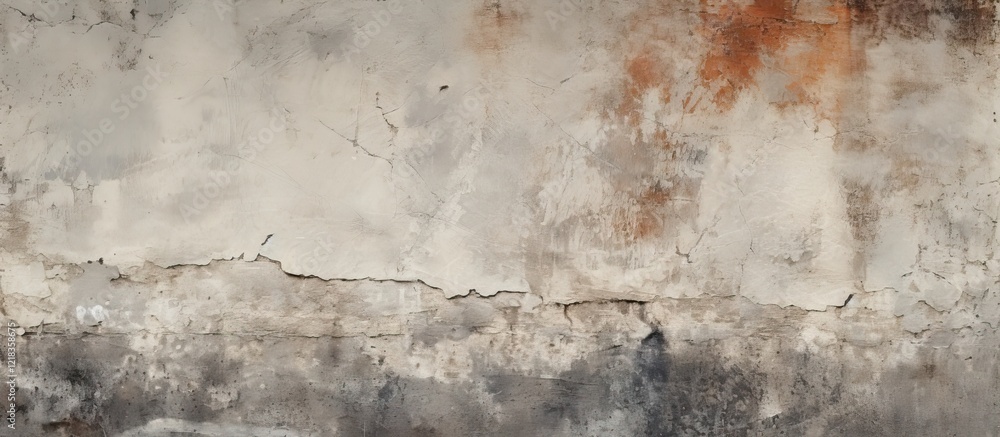 Fototapete cement texture background in muted gray with orange and brown highlights, offering ample space for t
