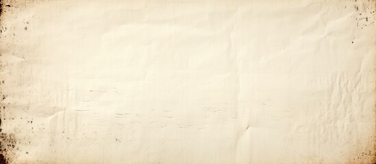 Fototapeta premium Antique parchment texture with beige and brown hues, subtle wear on edges, centered copy space against a clean white background.