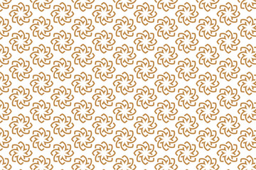 Vintage floral vector seamless pattern with ornamental flower illustrations for textile and wallpaper design