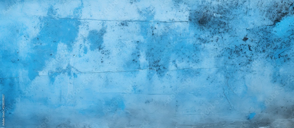 Leinwandbilder vibrant blue cement texture close up with subtle variations positioned against a colorful concrete w