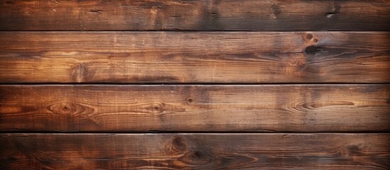 Naklejka premium Rustic vintage wooden texture in warm brown tones with horizontal planks, ideal for backgrounds and copy space on floors and walls.