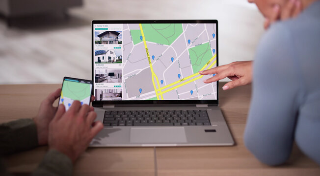 Couple Family Searching Real Estate Property