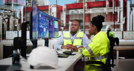 Automated Computer Technology At Industrial Plant