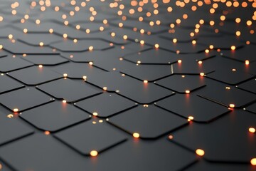 A textured surface with glowing dots, creating a modern, digital aesthetic.