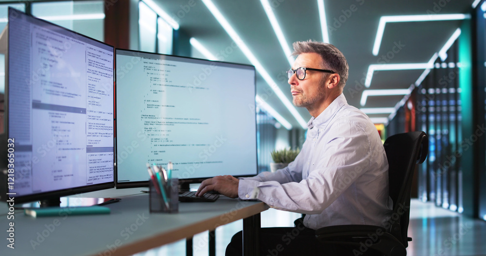 Poster Software Programmer Or Coder Man