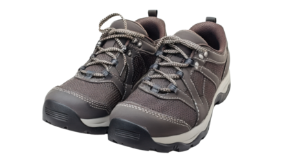 Male shoes on transparent background