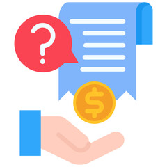 Payment Request flat color icon