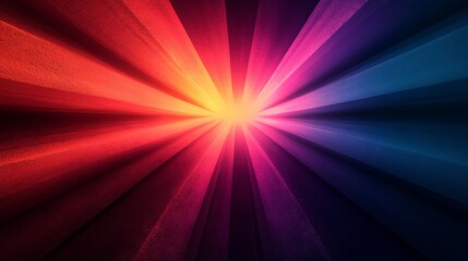 Abstract Colorful Radiating Lines Converge Towards Light