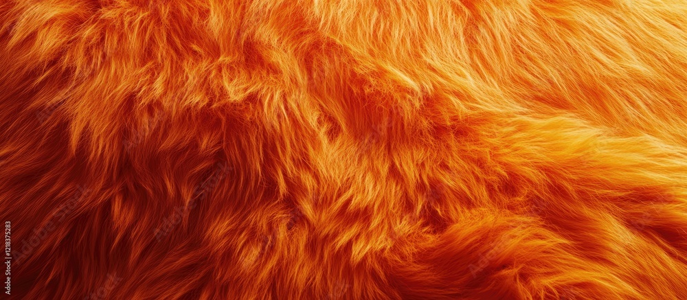 Poster vibrant orange red fluffy fur texture with wavy patterns creates a warm and inviting backdrop for cr