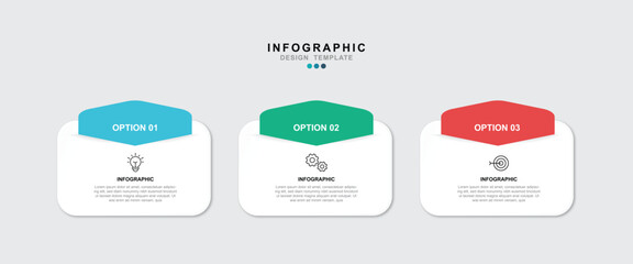  Vector Infographic label design template with icons and 3 options or steps. for your business data. Vector Illustration.