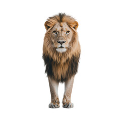 Fototapeta premium Majestic Male Lion Standing Proud Powerful King of the Jungle