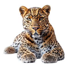 Obraz premium Majestic Leopard Closeup Powerful Wildcat Intense Gaze