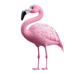 Obraz premium Pink Flamingo Bird Tropical Wildlife Nature Animal