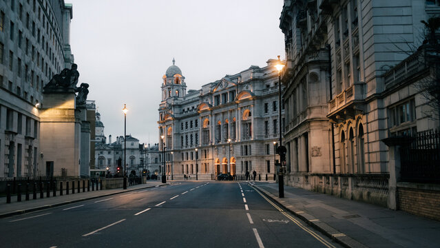 Les rues vides de Londres, Angleterre. 