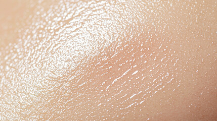 Smooth, glistening skin texture with natural sheen, showcasing hydration and health
